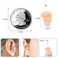 New Mini CIC In The Canal Invisible Hearing Aid Sound Amplifier Alat Bantu Dengar Volume Terbaru