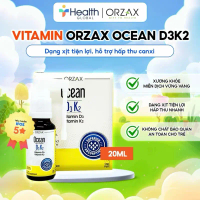 Vitamin Orzax Ocean D3K2 20ml – Dạng xịt tiện lợi, hỗ trợ hấp thu canxi, hỗ trợ xương, răng chắc khỏ