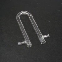 15x150mm 20x200mm Glass Drying Tube Adapter U Shape With Side Arm Labware