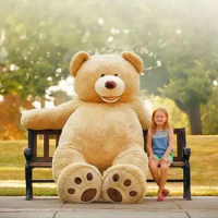 Wholesale 1-2.6m American Giant Teddy Bear Plush&amp;Stuffed Doll Skin Coat Teddy bear Chrismas Toys For Children Baby Brinquedos