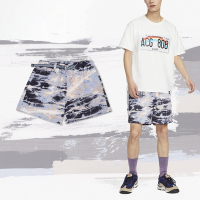 Nike 短褲 ACG Allover Print Trail Shorts 男款 黑 紫 腰帶 拉鍊口袋 FB4199-601