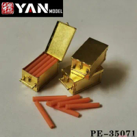 Yan Model PE-35071 German 37mm Flak43 AA gun 16-Round Ammo Storage Carton (4pcs)+3D Print Resin Cartridge Ammunition (64pcs)