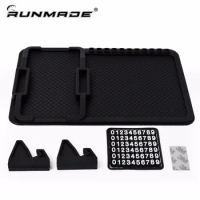 runmade Car-Styling Universal Multifunction Car Anti-Slip Magic Pad Non-slip Mat Phone Pad Holder PVC Dashboard Storage