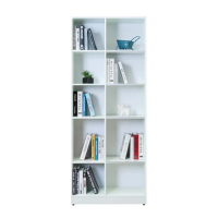 【南亞塑鋼】2.7尺開放式10格書櫃/十格收納櫃/展示櫃/置物櫃(白色)
