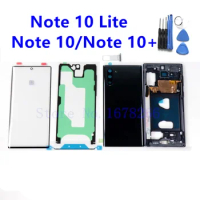 Back Battery Cover Glass Full Housing For SAMSUNG Galaxy Note 10 N970 Note10 Plus N975 Note10+ Middle Frame