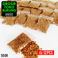 SEMPATI GROSIR Cat Grass Biji Gandum 50gr Isi 12 Pcs Benih Rumput Snack Bergizi Makanan Sehat Cemila