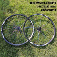 Custom made Mountain bike wheelset QR TA BOOST MTB wheel 26 27.5 29inch Sunringle TR25 TR27 TR29 Tubeless rim XM490pro hub HG MS