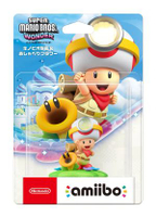 Switch 2 Amiibo Figure: 奇諾比奧隊長 & 閒聊花花 (Super Mario Wonder)