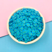 100g Blue Earth Shape Slices Polymer Clay Sprinkles For Slimes Filling Hand Craft Nails Art DIY Christmas Halloween Decoration