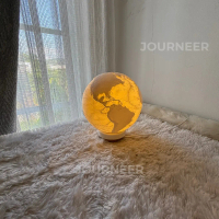 15 cm World map 3D - relief topographic | moon ball aesthetic lamp