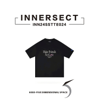 【INNERSECT】INNERSECT 三生萬物 Love 袖口小愛心 圓領短T 24年新款 男女同款(INN24SSTTE024)