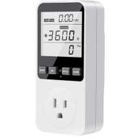 Power Meter Watt Meter Power Meter Voltage Meter Electricity Usage Monitor Energy Monitor Durable With Backlight US Plug