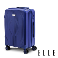 【ELLE】法式浮雕系列 20吋 特級極輕耐刮PP材質行李箱 (皇家藍) EL3128120-42