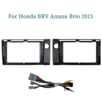 9 Inch Car Frame Fascia Adapter For Honda BRV Amaze Brio 2015 Android Radio Dash Fitting Panel Kit