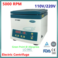 5000rpm Desktop Electric Centrifuge LC-06C Low Speed Medical Lab Centrifuge LED Display Speed &amp; Time With CE 12X15ml AC110V/220V