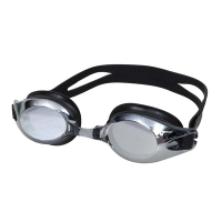 MIZUNO SWIM 泳鏡-抗UV 防霧 鏡面 游泳 台灣製 N3TEB72100-09 黑銀