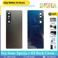 Original New Back Battery Cover For Sony Xperia 1 III Back Cover Rear Case For Sony X1 III With Camera Lens Replacement Parts