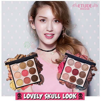 ETUDE HOUSE 粉紅骷顱頭 眼影盒 組盒 乾燥玫瑰 好眼色 腮紅 唇頰 暗沉 頰彩 醒目 珠光 亮粉 打亮高發色