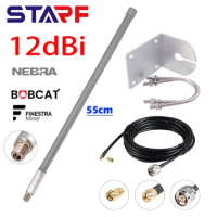 Durable 12 dBi Helium Hotspot RAK Nebra waterproof coaxial extension cable Bobcat 300 MNTD HNT Miner 915MHz Lora Antenna