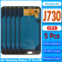 5PCS 5.5" OLED For Samsung Galaxy J7 Pro J730 2017 J730F J730FM Touch Screen Digitizer LCD Display For Samsung J730 J7 Pro LCD