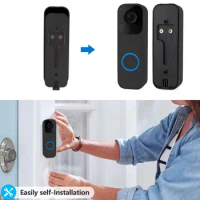 Video Doorbell Back Plate Anti-theft Camera Security Doorbell Back Plate Replacement Part with No-drilling Simple for Video