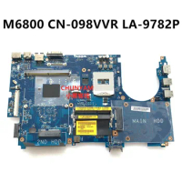VAR10 LA-9782P For dell Precision Workstation M6800 Laptop EDP Motherboard CN-098VVR 98VVR Mainboard 100% tested