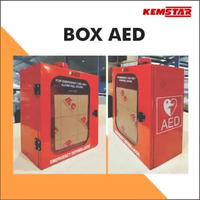 Box AED / Kotak AED Defibrillator with Alarm AED Box Container Cabinet 420x350x190 MM