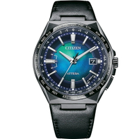 CITIZEN 星辰錶 ATTESA 系列 千彩之海 鈦金屬藍色光動能電波男錶-CB0215-18L /42mm