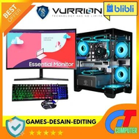 PC Gaming Fullset AMD Ryzen 3 3200G SSD 512GB Lengkap LED 24 inc Keyboard Mouse GAMING FULLSET LED 1