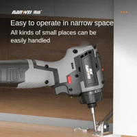 16.8V/21V Cordless 2in1 Electric Screwdriver Drill Brushless Motor 80N.m Rechargeable Multifunction 