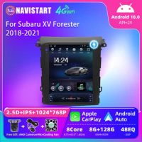 NAVISTART Tesla For Subaru XV Forester 2018-2021 Car Radio Android 10 4G WIFI Carplay Stereo 2 Din No DVD Player GPS Navigation