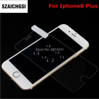 SZAICHGSI wholesale 200pcs/lot tempered glass screen protector 0.26mm 9H protective glass films for apple iphone 8 Plus