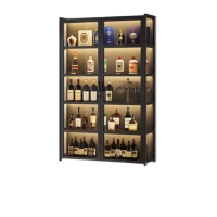 【竹山下旗艦店】帶鎖帶燈款 6層60cm(酒櫃 展示櫃 靠牆櫃 儲酒櫃 置物櫃 儲物櫃 酒架 預購15天)