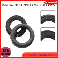 6x1 1/4 Tire 6 Inch Pneumatic Inflation Wheel With Inner Tube for Electric Scooter E-bike Motorcycle