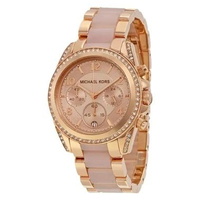 Michael Kors Blair Chronograph MK5943 Jam Tangan Wanita - Rose Gold Rose Gold