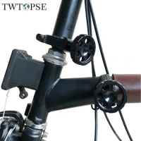 TWTOPSE AL7075 Bike Bicycle Hinge Clamp Plate For Brompton Folding Bike Bicycle 3SIXTY PIKES Magnetic C Clamp Plate Lever Part