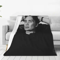 Cillian Murphy Super Soft Blankets Actor Travelling Throw Blanket Spring Cute Custom DIY Flannel Bedspread Sofa Bed Cover