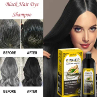 Sevich Permanent Black Hair Dye Shampoo Fast Dyeing Black Long Lasting Organic Natural Ginger Hair Color Herbal Hair Dye