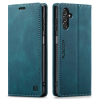 For Samsung Galaxy A14 Cases Strong Magnetic Flip Wallet Phone Case For Galaxy A14 5G Matte Leather Cover Coque Samsung A14 Bag