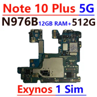 Good Unlocked 512G 256G Motherboard For Samsung Galaxy Note 10 Plus N975F N976B 4G 5G