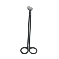 1Pc Steel Candle Wick Trimmer Oil Lamp Trim Scissor Cutter Tool Hook Clipper Elegant Decorative Pattern On Handle