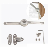 1Set Zinc Alloy Kitchen Support Stay Hinge with Soft Close Drop Lids of Cupboard Normal Stop for Furniture Wardrobe Door
