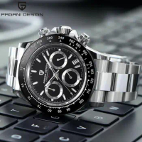 PAGANI DESIGN Top brand fashion men automatic date watches quartz sports men chronograph sapphire glass waterproof watch PD1644