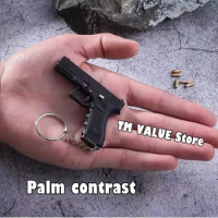 New 1:3 Glock 17 Pistol Toy Gun Miniature Model Keychain Full Metal Shell Throwing Alloy Boy's Favorite Birthday Gift.55