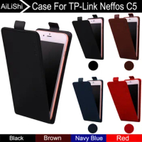 AiLiShi For TP-Link Neffos C5 Case Up And Down Vertical Phone Flip Luxury PU Leather Case Phone Accessories Tracking In Stock