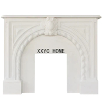 Light Luxury Carved Fireplace Curio Cabinet Background Wall Display Cabinet Modern Simple Shelf Entrance Cabinet