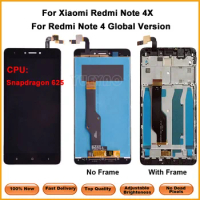 For Xiaomi Redmi Note 4X LCD Display Touch Screen Panel For Redmi Note 4 Global LCD Snapdragon 625 LCD With Frame Replacement