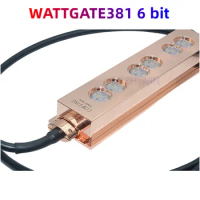 BASE Power Base 6-bit&amp;US WATTGATE381 Gold Plated Purple Copper Audio Level Plug in Line Bar