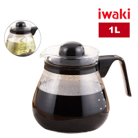【iwaki】耐熱玻璃咖啡壺/茶壺-1L