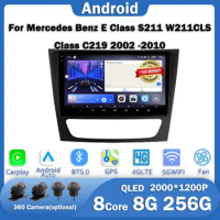 9'' Android 13 For Mercedes Benz E Class S211 W211CLS Class C219 2002 -2010 Car Radio MultimediaVideo Player GPS Navigation